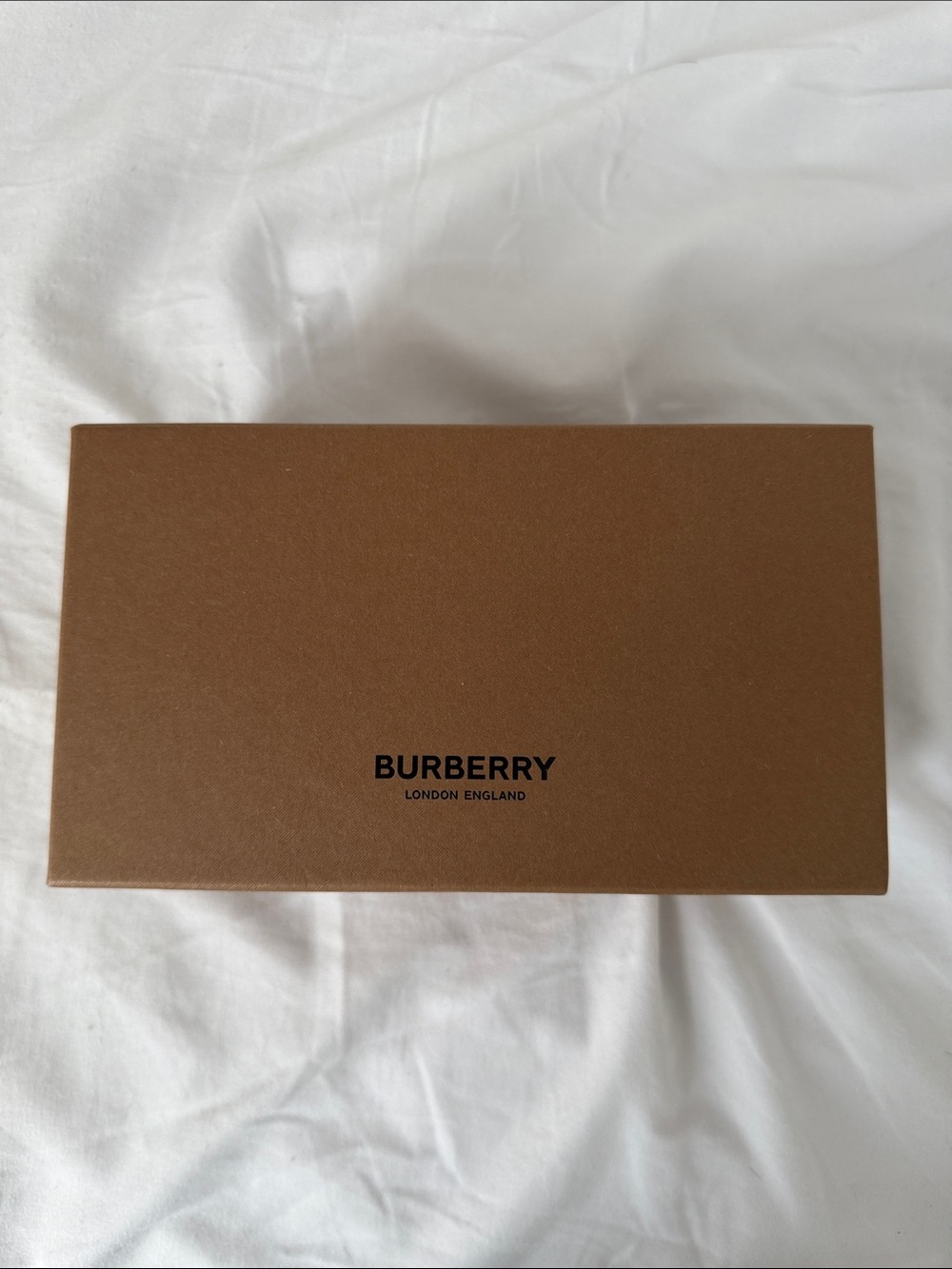 Burberry Brown Box with Black Logo 7” x 4”